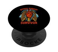 Paciente Fresco del Hospital del Hombre del sobreviviente de la cirugía del Bypass del corazón PopSockets PopGrip Adhesivo