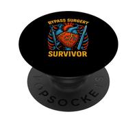 Paciente Fresco del Hospital del Hombre del sobreviviente de la cirugía del Bypass del corazón PopSockets PopGrip Adhesivo