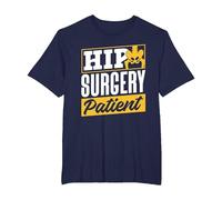 Paciente Operado De La Cadera Operación Cirugía Recuperación Camiseta, Hombre Tallas Grandes, Azul Marino, 5X Alto