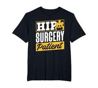Paciente Operado De La Cadera Operación Cirugía Recuperación Camiseta, Hombre Tallas Grandes, Negro, 2X Alto