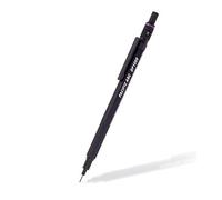 Pacific Arc Chromagraph - Portaminas de metal de 0.9 mm de barril negro con indicador de grado de lápiz de mina integrado, soporte para lápices de plomo para dibujar, dibujar y dibujar