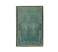 Pacific Blue (Old Leather Collection) Mini Lined Softcover Flexi Journal (Elastic Band Closure)