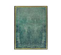 Pacific Blue (Old Leather Collection) Ultra Lined Softcover Flexi Journal (Elastic Band Closure)