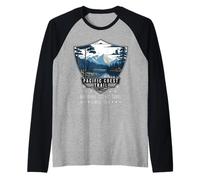 Pacific Crest Trail Sendero escénico Nacional PCT Senderismo Sendero Camiseta Manga Raglan