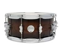 Pacific Drums Caja Arce Conceptual 14"x6.5", Nogal exótico a carbón, casco arce, herrajes DW