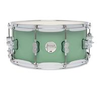 Pacific Drums Caja Arce Conceptual 35.6x16.5 cm, Satin Seafoam, casco arce europeo 10 capas, herrajes DW