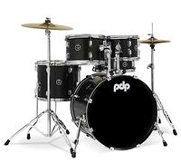 Pacific Drums Center Stage 5-Piece Drum Kit, kit de batería, bombo de 20", Iridescent Black Sparkle, incluye herrajes, platos y banqueta, Finish Ply