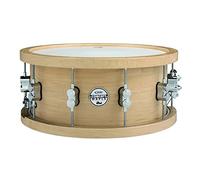 Pacific Drums Concept 20-Ply Maple Snare, caja de arce, 14" x 5,5", aro grueso de madera, Natural