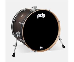 Pacific Drums Concept Maple Bass Drum, bombo, 22" x 18", Satin Charcoal Burst Lacquer