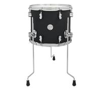 Pacific Drums Concept Maple Floor Tom, 14" x 12", Satin Black Finish Ply