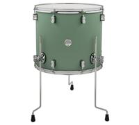 Pacific Drums Concept Maple Floor Tom, 45.7 cm x 40.6 cm, Capa de acabado en espuma de mar satinada | Casco de arce europeo, hardware DW