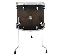 Pacific Drums Concept Maple Floor Tom, bombo, 18" x 16", Satin Charcoal Burst Lacquer