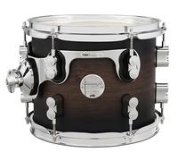 Pacific Drums Concept Maple Tom, 25.4 cm x 20.3 cm, Laca Satin Charcoal Burst | Casco de arce europeo, hardware DW