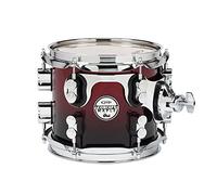 Pacific Drums Concept Maple Tom, 8" x 7", Red to Black Fade Lacquer
