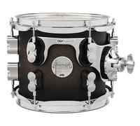 Pacific Drums Concept Maple Tom, 8" x 7", Satin Charcoal Burst Lacquer