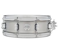 Pacific Drums Concept Series Metal Snare, caja de metal, 14" x 5", aluminio cepillado en satinado natural de 1,2 mm