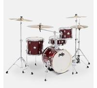 Pacific Drums Paquete New Yorker Shell, kit de 4 piezas, capa de acabado Twisted Cherry