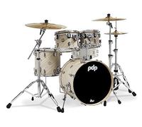 Pacific Drums & Percussion PDP Concept - Batería de arce (4 piezas, fusión, marfil trenzado) (PDCM20FNTI)