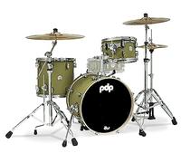 Pacific Drums & Percussion PDP Concept Maple Bop - Juego de 3 tambores de color oliva satinado (PDCM18BPSO)