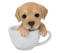 Pacific Giftware Adorable Teacup Mascota Pals Puppy Coleccionable Estatuilla 5.75 Inches (Labrador)