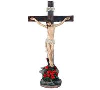 Pacific Giftware Crucifix Jesus on Cross Catholic Religious Collectible Tabletop Decor Gift 15 inch