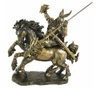 Pacific Giftware Estatua de Dios nórdico Odin con Acabado de Bronce, Vikingo pagano