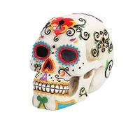 Pacific Giftware Figura de Calavera Multicolor de 5.5 Pulgadas con patrón del Día de los Muertos