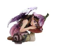Pacific Giftware Figura de Hada pequeña con Seta y Caracol