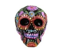 Pacific Giftware - Figura Decorativa de Calavera de Día de los Muertos en Resina