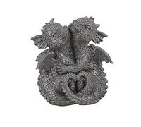 Pacific Giftware Garden Dragon Encantadora Couple Garden Pantalla Decorativo Accent Escultura Piedra Acabado 4.75 Inch Tall