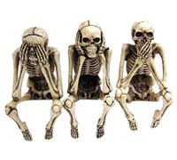 Pacific Giftware Juego de 3 taburetes con Esqueleto, decoración de fantasía