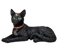 Pacific Giftware Mística Gatos Figura con Luna Símbolos - Magia Gótico Negro
