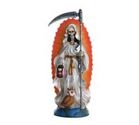 Pacific Giftware Muerte Estatua Religiosa de Santa Santo de 7.25 Pulgadas, túnica Blanca purificación, Escultura