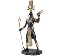 Pacific Giftware Negro Thoth Egipcio God Dorado Accents Estatua 12 Inches Tall