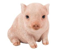 Pacific Giftware PT Estatua de Aspecto Realista Granja bebι Cerdo lechσn Figura Decorativa de Resina para el hogar