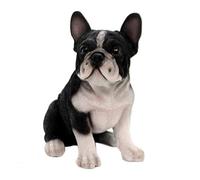Pacific Giftware PT - Figura Decorativa de Resina Decorativa para el hogar, diseño de Bulldog francés, Color Blanco y Negro