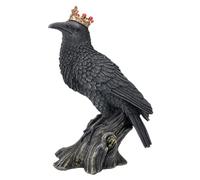 Pacific Giftware Raben Figura con Corona - Negro Cuervo Estatua Místico Gótico
