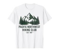 Pacific Northwest Hiking Club EST 1987 Retro Vintage Camiseta