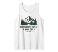 Pacific Northwest Hiking Club EST 1987 Retro Vintage Camiseta sin Mangas