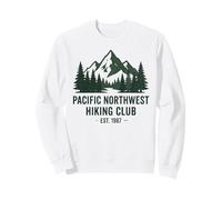 Pacific Northwest Hiking Club EST 1987 Retro Vintage Sudadera