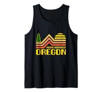 Pacific Northwest Oregon Vintage Retro 1970 Estética Camiseta sin Mangas