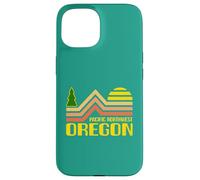 Pacific Northwest Oregon Vintage Retro 1970 Estética Carcasa para iPhone 15