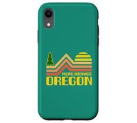 Pacific Northwest Oregon Vintage Retro 1970 Estética Carcasa para iPhone XR