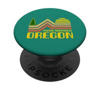 Pacific Northwest Oregon Vintage Retro 1970 Estética PopSockets PopGrip Adhesivo