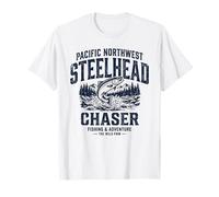 Pacific Northwest Steelhead Chaser Fishing PNW Trout Angler Camiseta