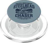 Pacific Northwest Steelhead Chaser Fishing PNW Trout Angler PopSockets PopGrip para MagSafe