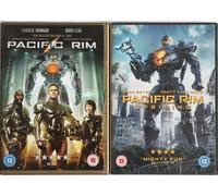 PACIFIC RIM 1 + 2 SET COMPLETE COLLECTION - PACIFIC RIM + PACIFIC RIM UPRISING + DELETED SCENES