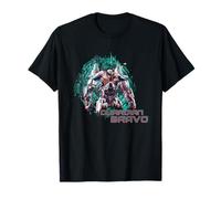 Pacific Rim Camiseta Guardian Bravo - Hombre, Unisex-Adultos, Manga Corta, T-Shirt, Camisa, Negro, S