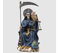 Pacific Trading - Vestido de Pap Noel Muerte con figura de b ho, color azul