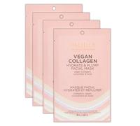 Pacifica Beauty, Vegano Colágeno Hidratante y Plump Mascarilla Facial Sheet Mask Set Cuidado de la Piel Hidratante Dewy Skin Cucumber & Aloe para Piel Seca y Edad 4 Piezas